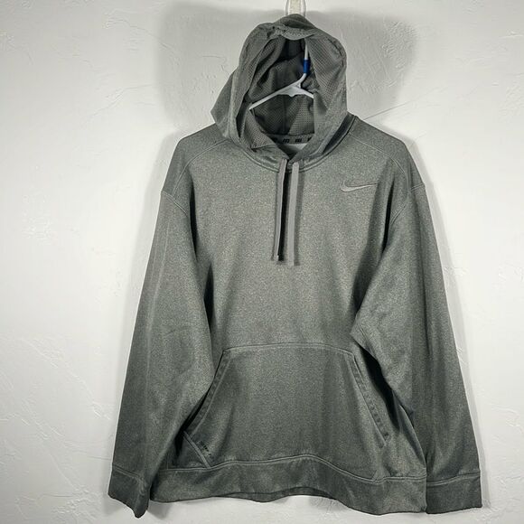 🔥🔥 NIKE Essentials Therma-Fit HOODIE Polyester Sweatshirt Size XL - PERFECT - Picture 1 of 8